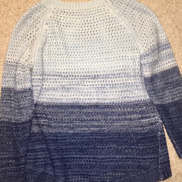 Blue Ombré Knitted Sweater - Picture 3 of 4